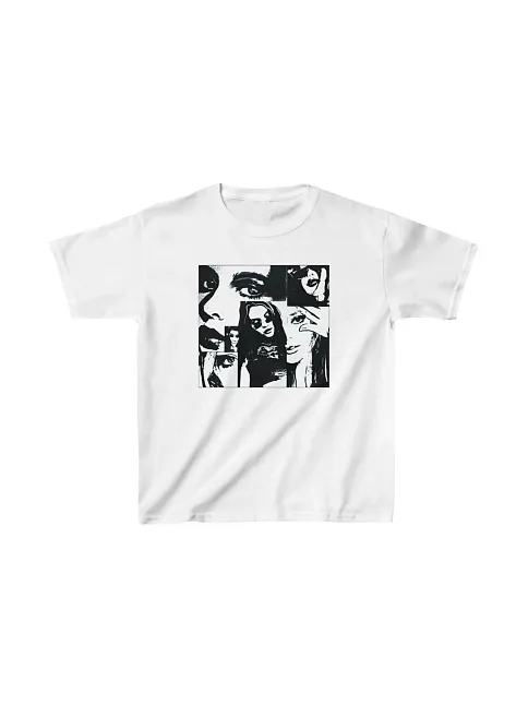 Unisex Çocuk Baskılı T-shirt - Beyaz
