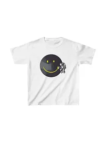Unisex Çocuk Baskılı T-shirt - Beyaz
