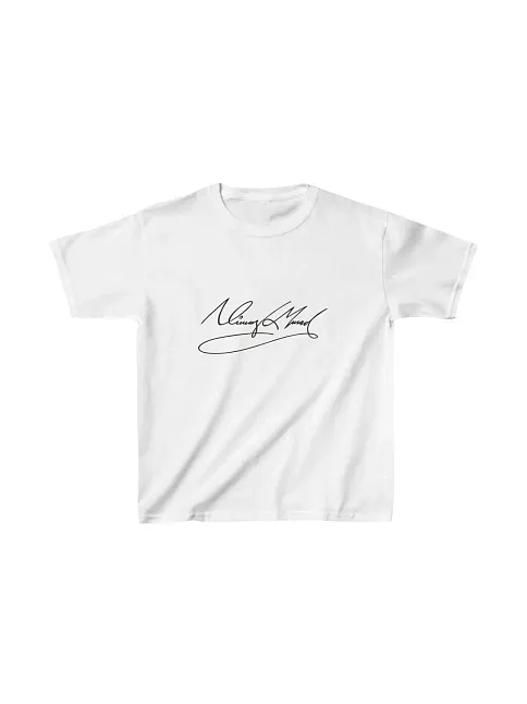 Unisex Çocuk Baskılı T-shirt - Beyaz