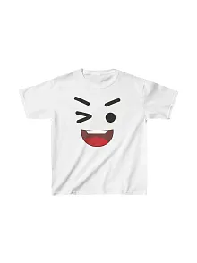 Unisex Çocuk Baskılı T-shirt - Beyaz