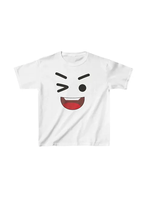 Unisex Çocuk Baskılı T-shirt - Beyaz