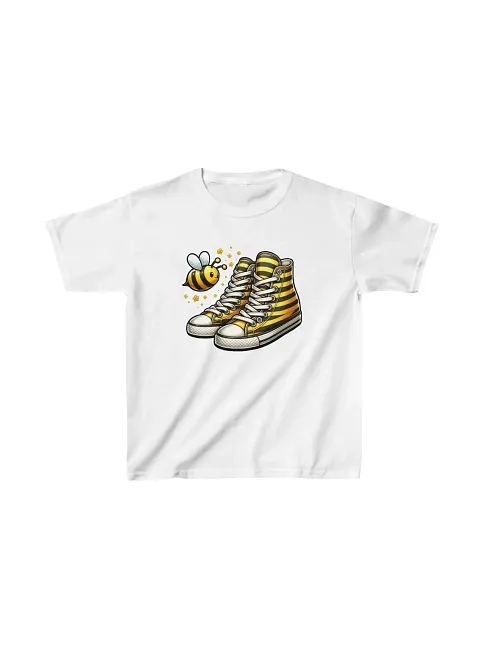 Unisex Çocuk Baskılı T-shirt - Beyaz