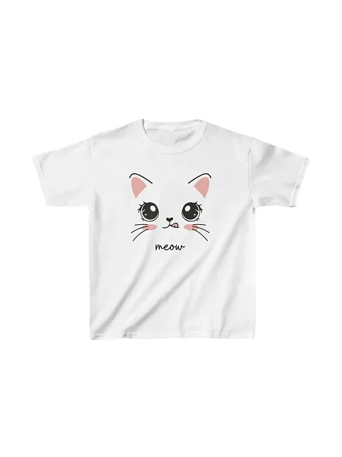 Unisex Çocuk Baskılı T-shirt - Beyaz