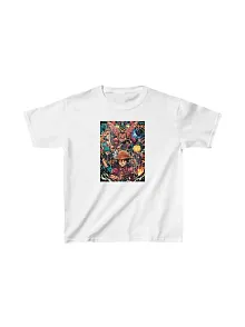 Unisex Çocuk Baskılı T-shirt - Beyaz