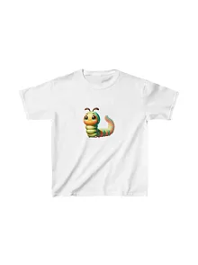 Unisex Çocuk Baskılı T-shirt - Beyaz