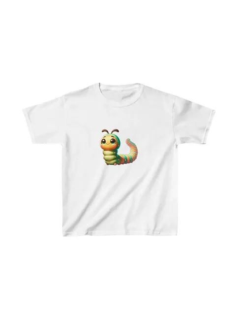 Unisex Çocuk Baskılı T-shirt - Beyaz