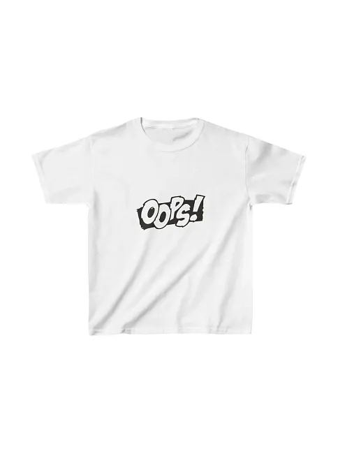 Unisex Çocuk Baskılı T-shirt - Beyaz