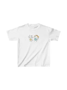 Unisex Çocuk Baskılı T-shirt - Beyaz