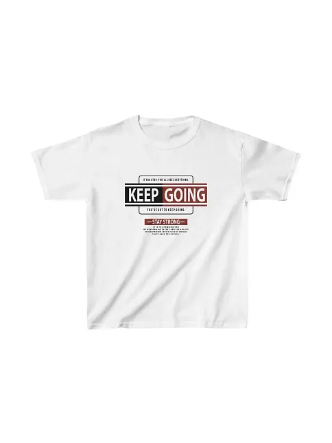 Unisex Çocuk Baskılı T-shirt - Beyaz