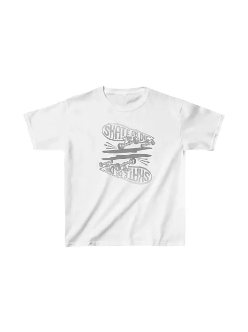 Unisex Çocuk Baskılı T-shirt - Beyaz