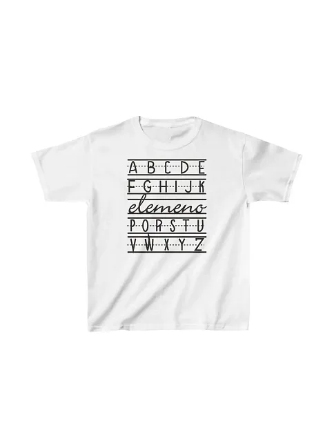 Unisex Çocuk Baskılı T-shirt - Beyaz
