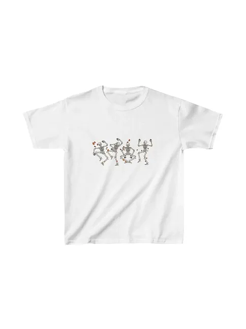 Unisex Çocuk Baskılı T-shirt - Beyaz