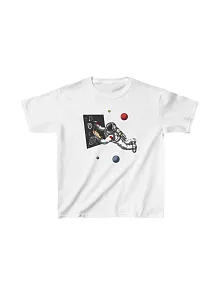 Unisex Çocuk Baskılı T-shirt - Beyaz