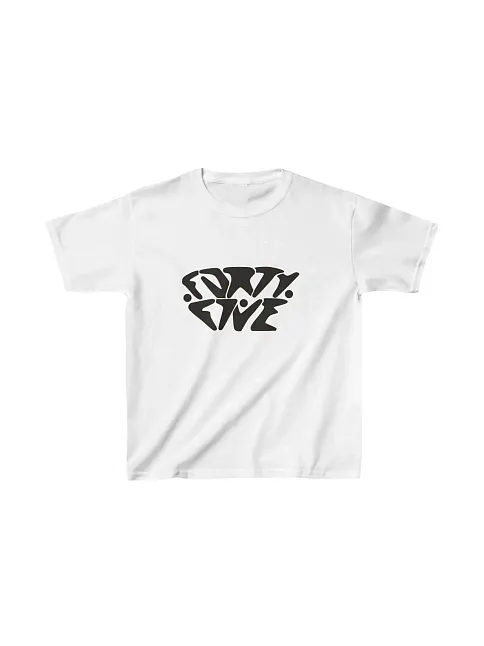 Unisex Çocuk Baskılı T-shirt - Beyaz