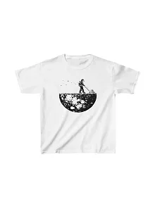 Unisex Çocuk Baskılı T-shirt - Beyaz