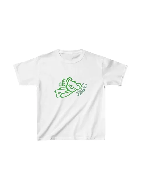 Unisex Çocuk Baskılı T-shirt - Beyaz