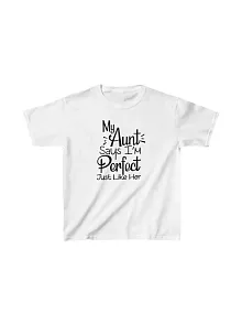 Unisex Çocuk Baskılı T-shirt - Beyaz