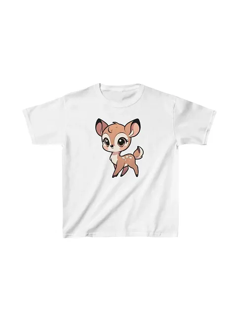 Unisex Çocuk Baskılı T-shirt - Beyaz