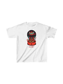Unisex Çocuk Baskılı T-shirt - Beyaz