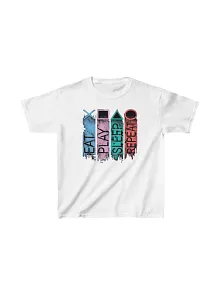 Unisex Çocuk Baskılı T-shirt - Beyaz