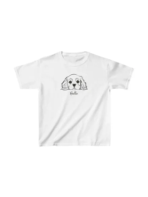 Unisex Çocuk Baskılı T-shirt - Beyaz