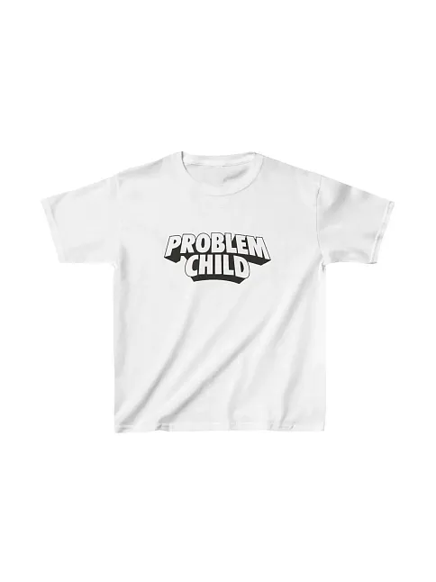 Unisex Çocuk Baskılı T-shirt - Beyaz