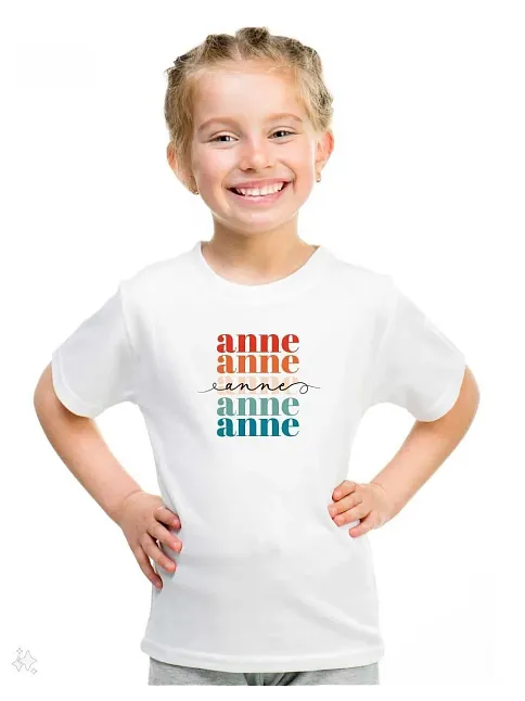 Unisex Çocuk Baskılı T-shirt - Beyaz