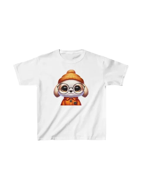 Unisex Çocuk Baskılı T-shirt - Beyaz
