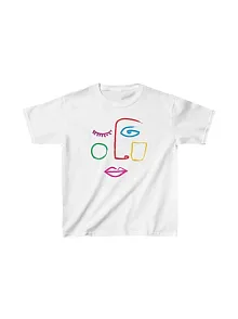 Unisex Çocuk Baskılı T-shirt - Beyaz