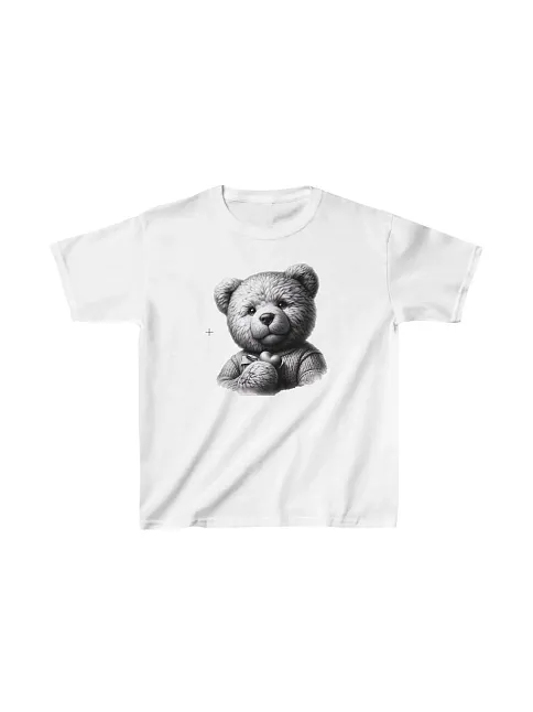 Unisex Çocuk Baskılı T-shirt - Beyaz
