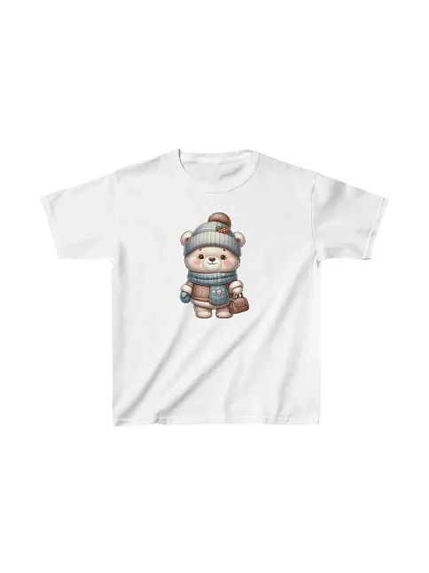 Unisex Çocuk Baskılı T-shirt - Beyaz