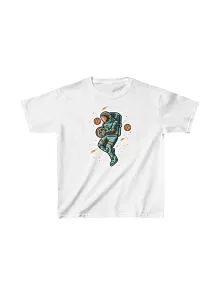 Unisex Çocuk Baskılı T-shirt - Beyaz