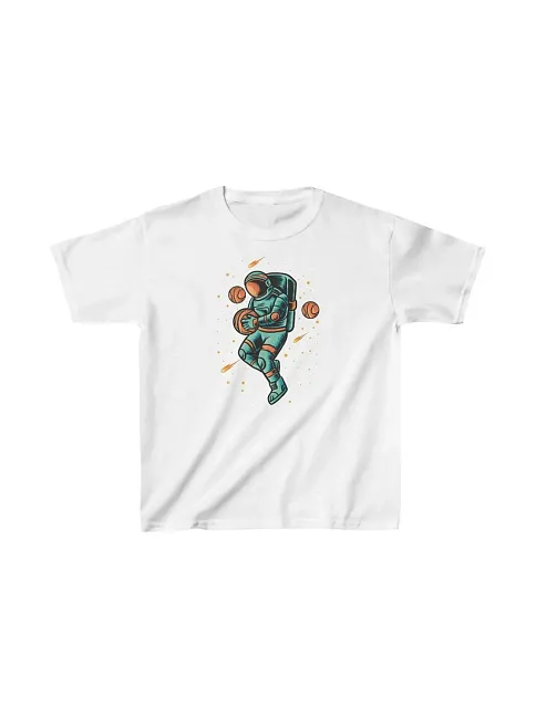Unisex Çocuk Baskılı T-shirt - Beyaz
