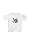 Unisex Çocuk Baskılı T-shirt - Beyaz
