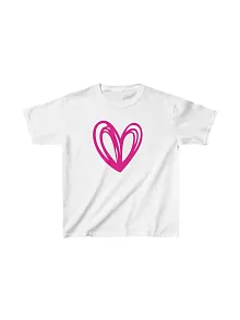 Unisex Çocuk Baskılı T-shirt - Beyaz