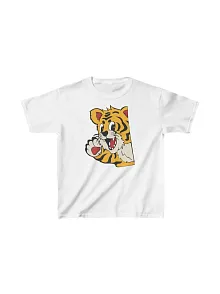 Unisex Çocuk Baskılı T-shirt - Beyaz