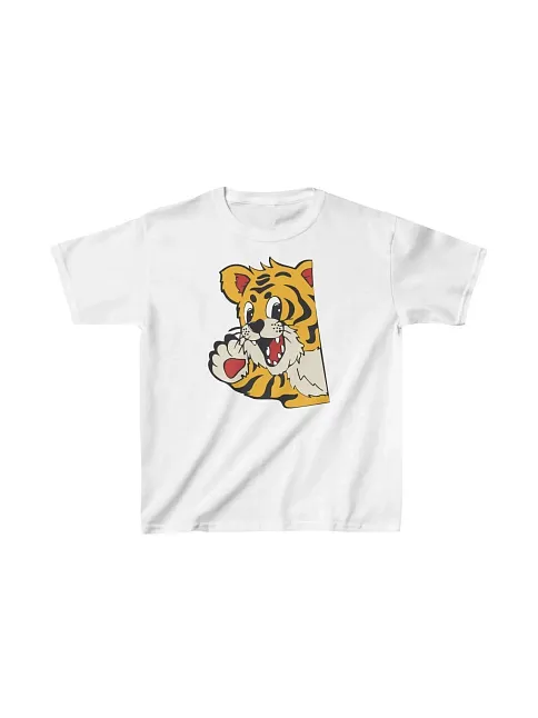 Unisex Çocuk Baskılı T-shirt - Beyaz