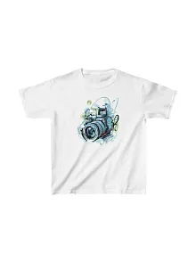 Unisex Çocuk Baskılı T-shirt - Beyaz