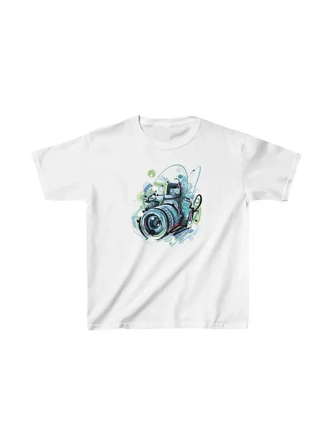 Unisex Çocuk Baskılı T-shirt - Beyaz