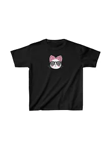 Unisex Çocuk Baskılı T-shirt - Siyah
