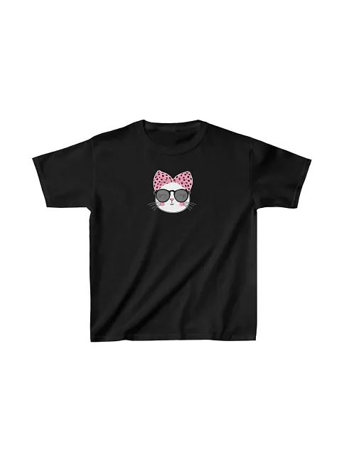 Unisex Çocuk Baskılı T-shirt - Siyah