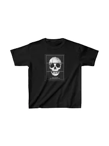 Unisex Çocuk Baskılı T-shirt - Siyah