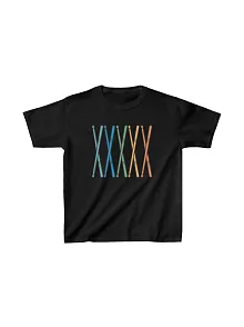 Unisex Çocuk Baskılı T-shirt - Siyah