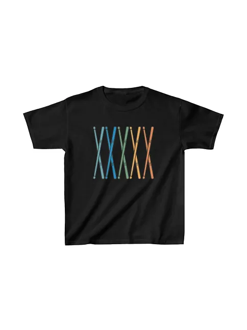 Unisex Çocuk Baskılı T-shirt - Siyah