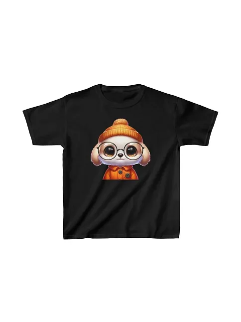 Unisex Çocuk Baskılı T-shirt - Siyah