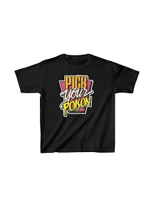 Unisex Çocuk Baskılı T-shirt - Siyah