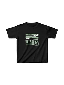 Unisex Çocuk Baskılı T-shirt - Siyah