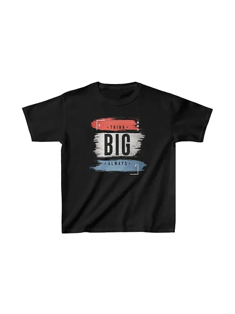 Unisex Çocuk Baskılı T-shirt - Siyah