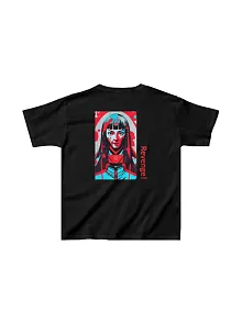 Unisex Çocuk Baskılı T-shirt - Siyah