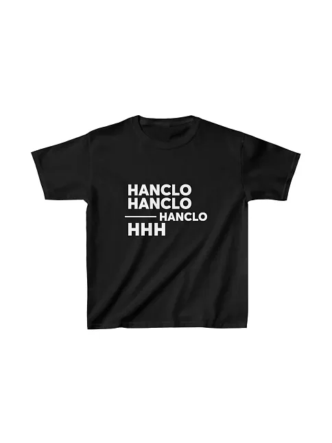 Unisex Çocuk Baskılı T-shirt - Siyah